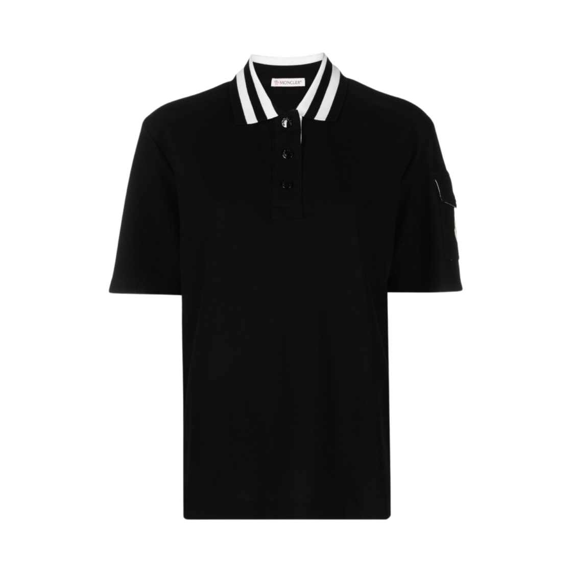 (W) 몽클레르 폴로 셔츠 블랙 - 23SS((W) Moncler Polo Shirt Black - 23SS) - 1