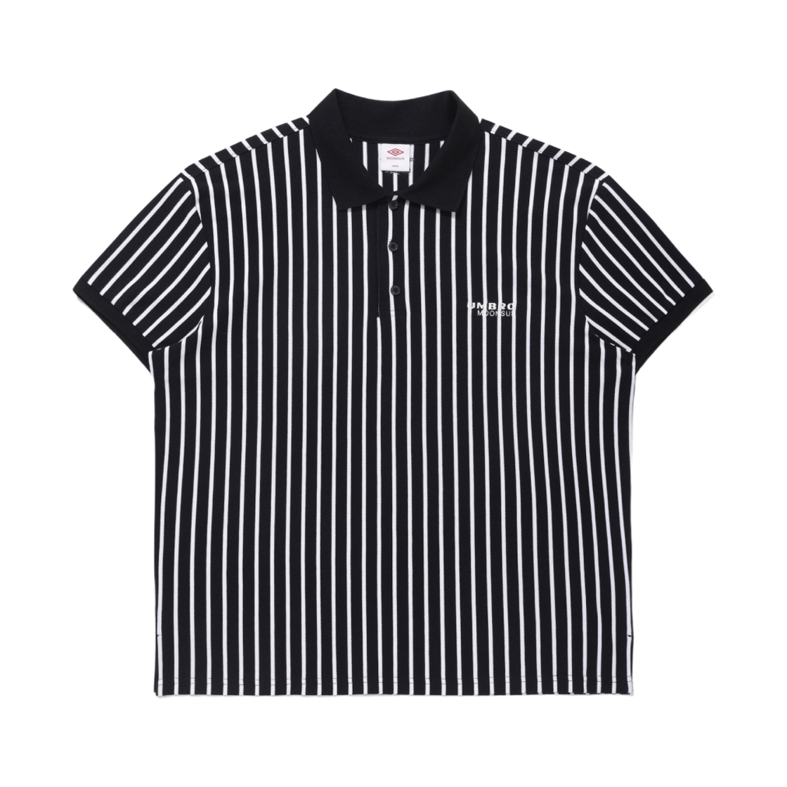 엄브로 x 문선 럭비 칼라 피케 티셔츠 블랙(Umbro x Moonsun Rugby Collar Pique T-Shirt Black)