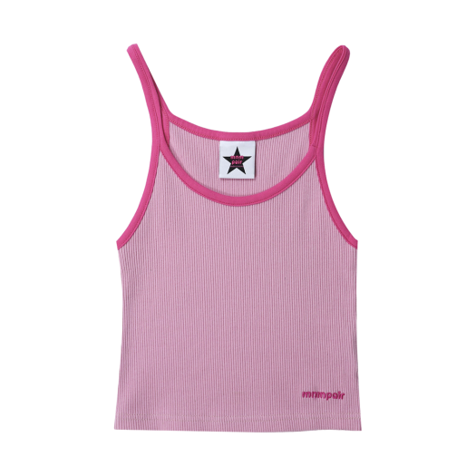 MP22SSSL03PK mnmpair Rib Sleeveless Pink