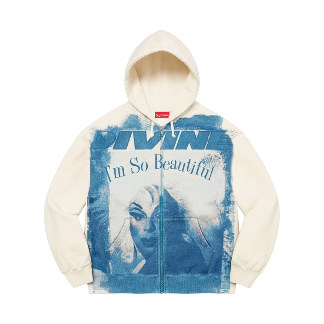 슈프림 디바인 집업 후드 스웨트셔츠 화이트 - 23SS(Supreme Divine Zip Up Hooded Sweatshirt White - 23SS) - 1