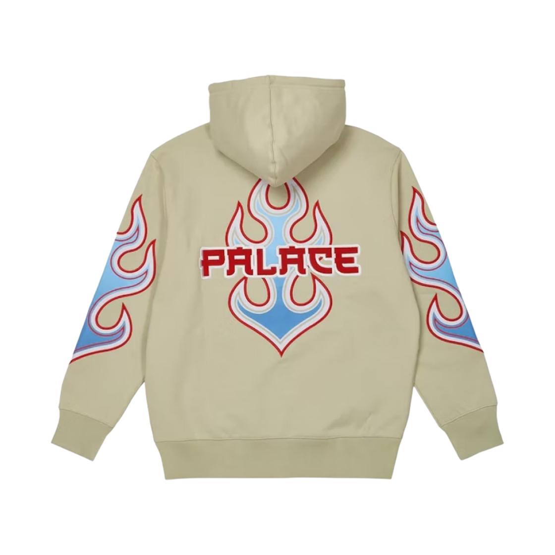 팔라스 플레임 후드 집업 본 화이트 - 22FW(Palace Flame Zip hood Bone White - 22FW) - 2