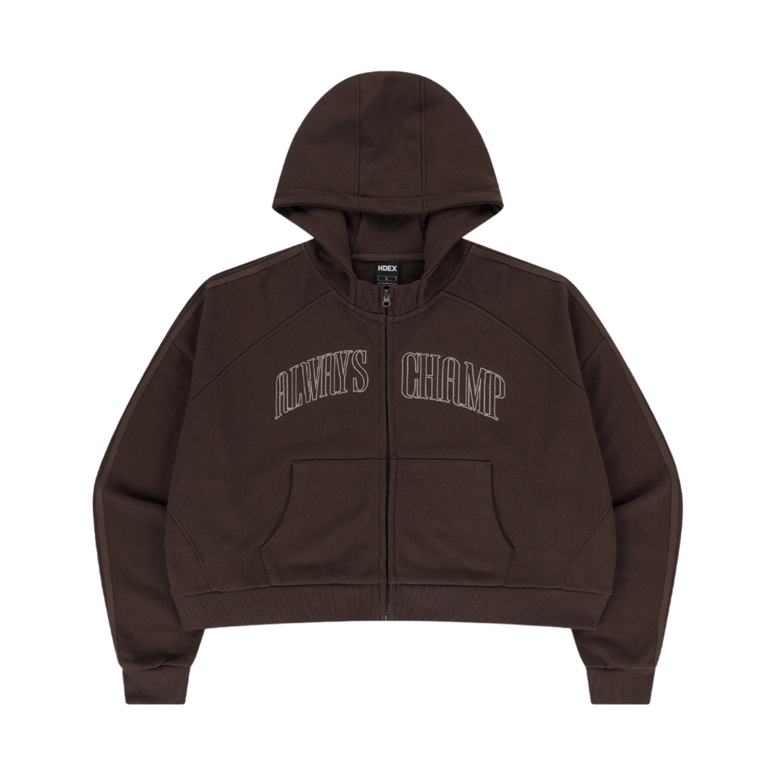 에이치덱스 우먼스 니들워크 후디 집업 브라운(HDEX Womens Needlework Zip-up Hoodie Brown)