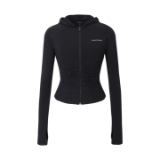 (W) Threetimes Elfin Zip Hoodie Black