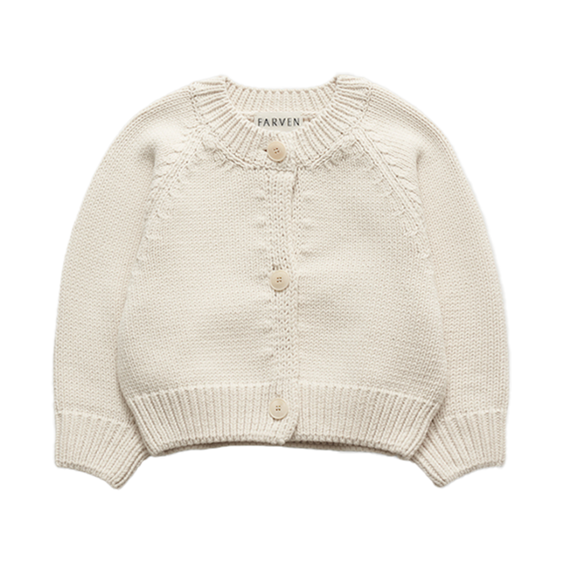 파르벵 코튼 크롭 가디건 아이보리