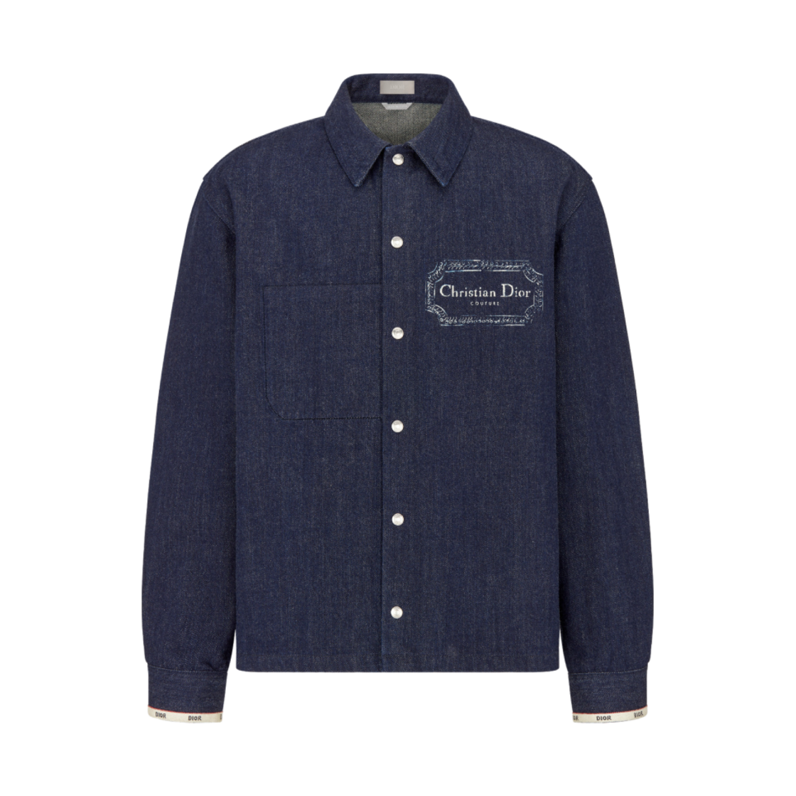 디올 앤드 던컨 그랜트 앤드 찰스턴 오버셔츠 로우 코튼 트윌 블루(Dior and Duncan Grant and Charleston Overshirt Raw Cotton Twill Blue) - 2
