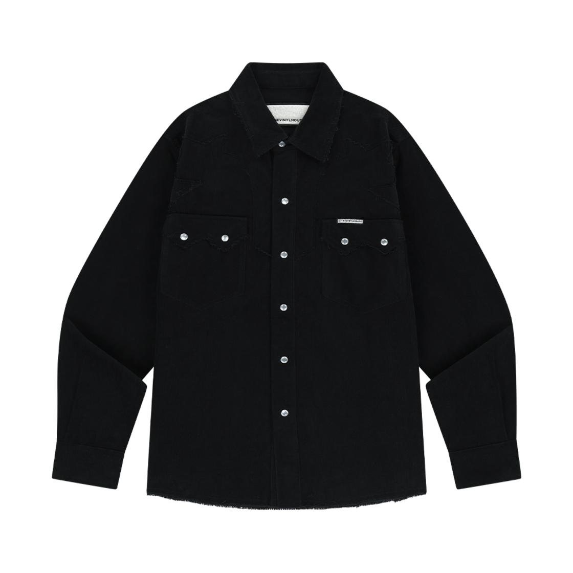 더바이닐하우스 코듀로이 웨스턴 셔츠 블랙(Thevinylhouse Corduroy Western Shirts Black)