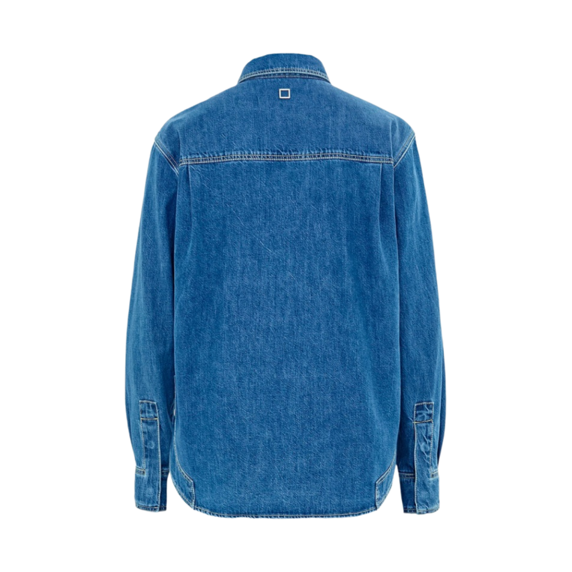 우영미 니켈 로고 셔츠 블루 - 23SS(Wooyoungmi Nickel Logo Shirt Blue - 23SS) - 2