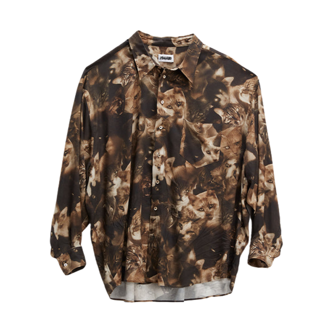 마리아노 스트레이 푸시캣 트위스티드 셔츠 인프라레드 그레이(Magliano Stray Pussycat Twisted Shirt Infrared Grey)