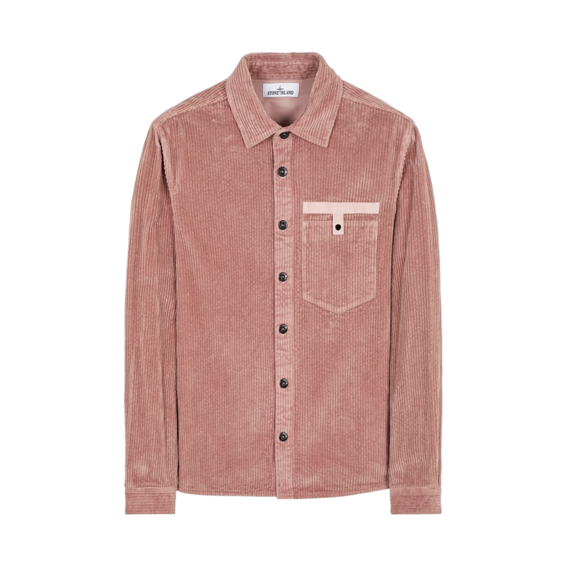 스톤 아일랜드 11811 코튼 코듀로이 400 셔츠 로즈 핑크 - 22FW(Stone Island 11811 Cotton Corduroy 400 Shirt Rose Pink - 22FW) - 1