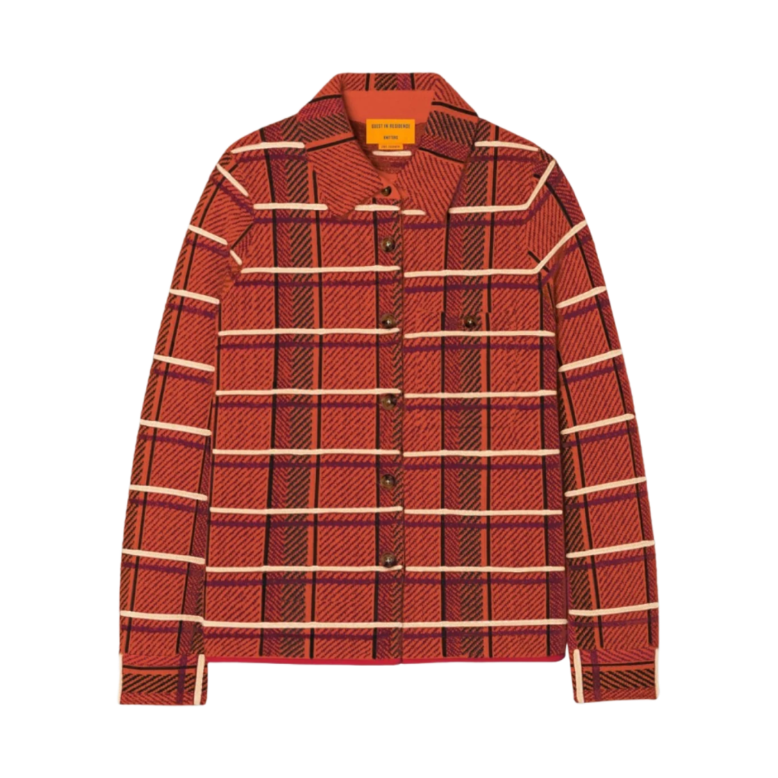 (W) 게스트 인 레지던스 딜런 플레이드 셔츠 차이 콤보((W) Guest In Residence Dylan Plaid Shirt Chai Combo)