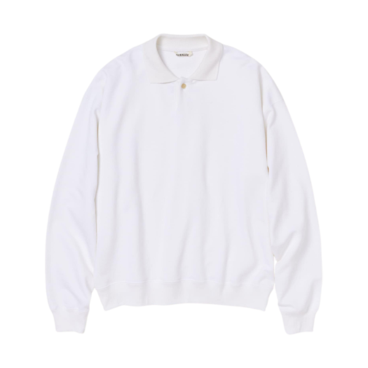24AW AURALEE 'PIMA LIGHT SWEAT POLO' トップス 24AW AURALEE 'PIMA