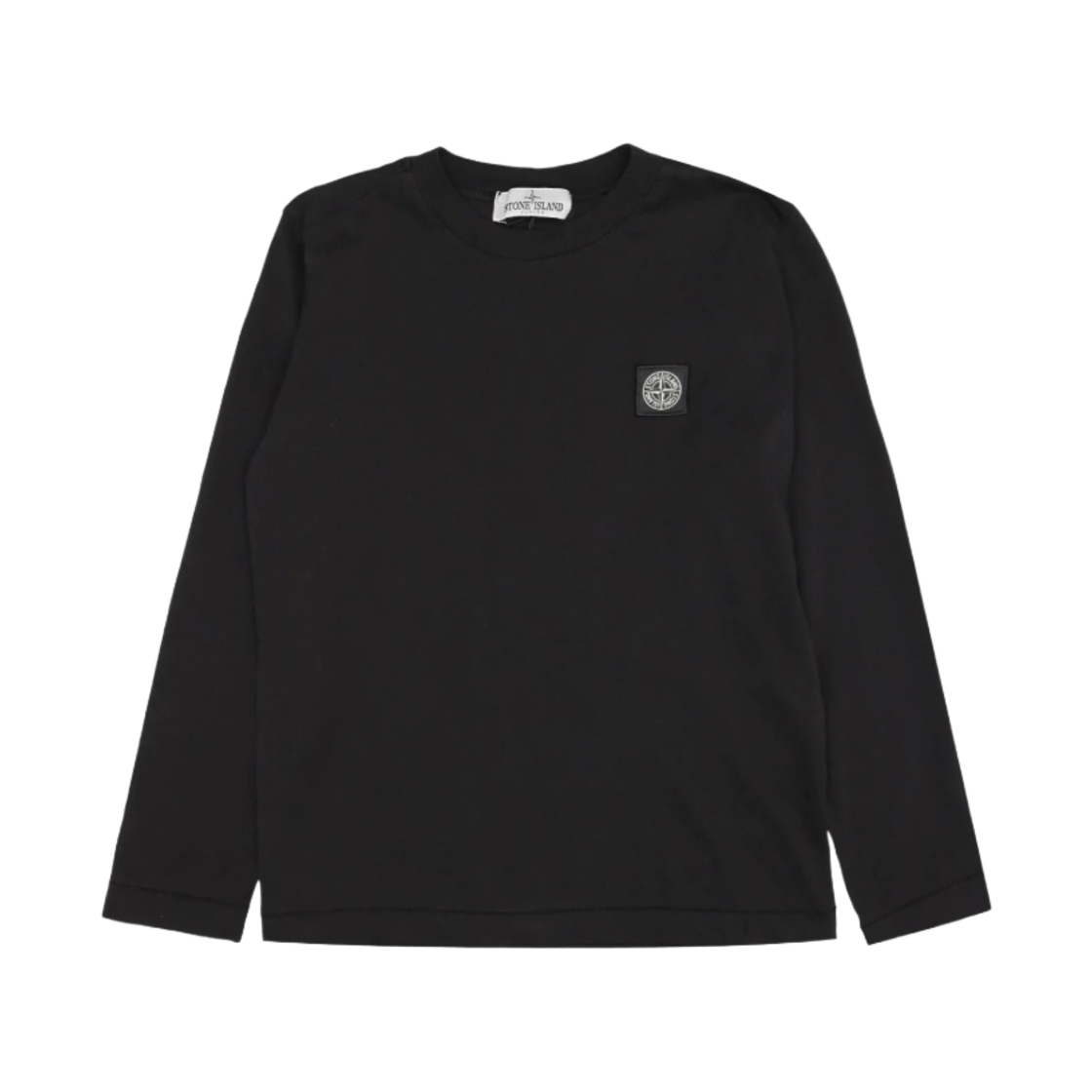 (키즈) 스톤 아일랜드 20447 코튼 저지 가먼트 다이드 롱슬리브 티셔츠 블랙 - 22FW((Kids) Stone Island 20447 Cotton Jersey Garment Dyed Long-Sleeve T-Shirt Black - 22FW) - 1