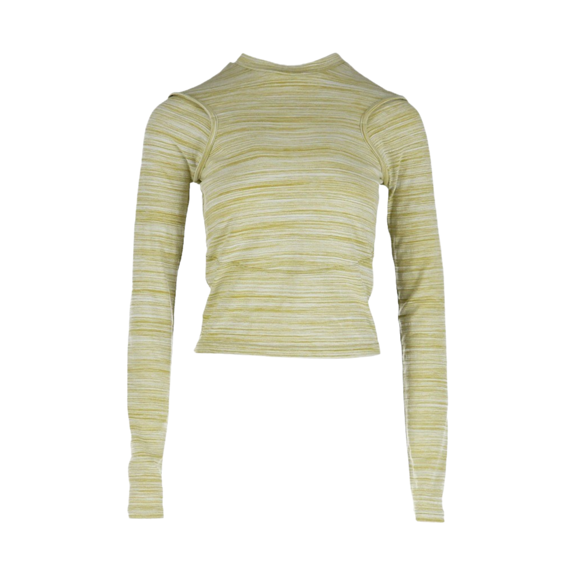 쿄 우먼 웨이비 라인 티셔츠 올리브