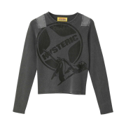 (W) Hysteric Glamour Leisure Short Length Pullover Black