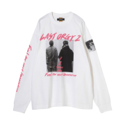 Human Made x Undercover Last Orgy 2 1991 L/S T-Shirt Pink White