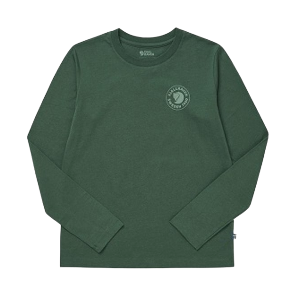 86989-679 (W) Fjallraven Logo Long Sleeve T-Shirt Green