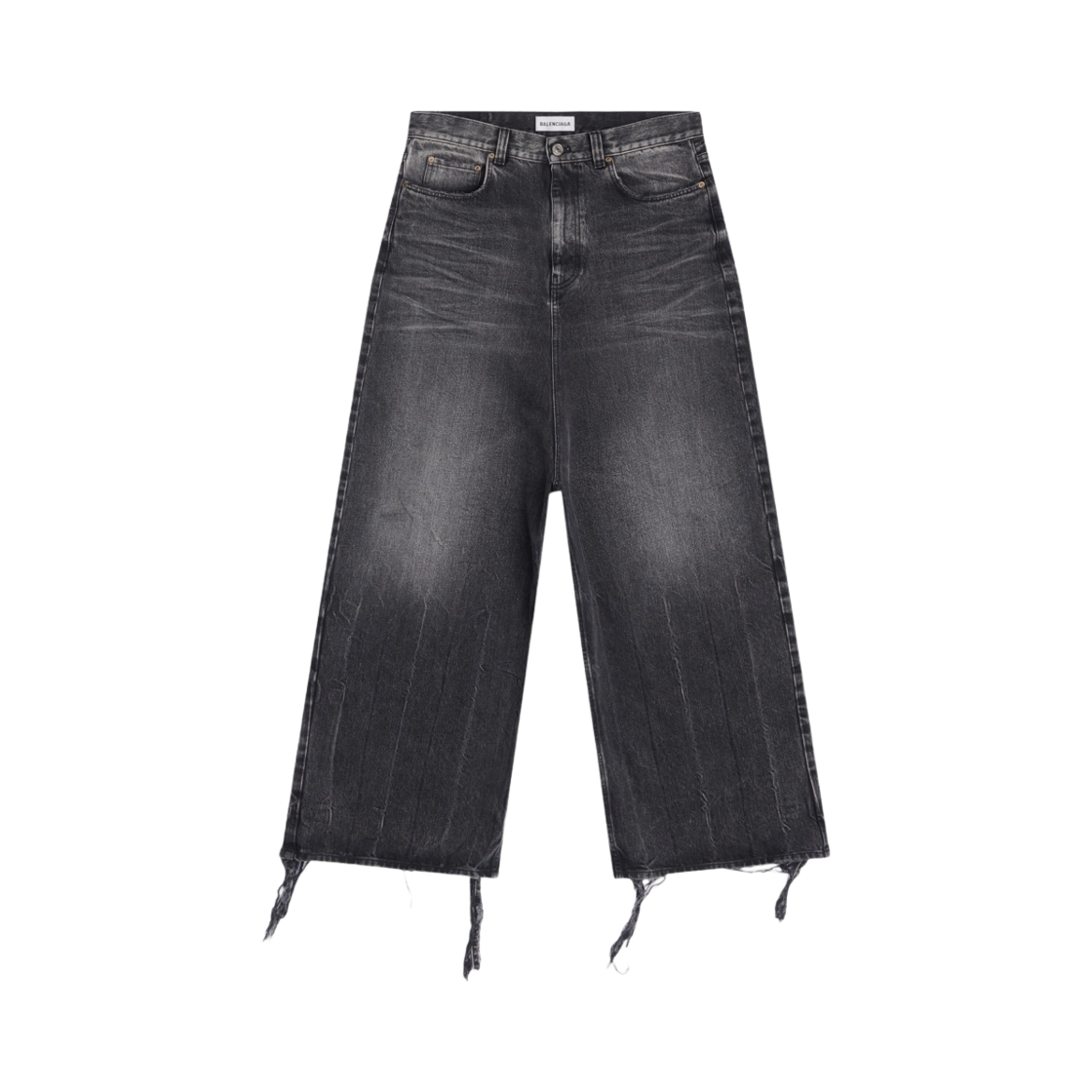 (W) 발렌시아가 로우 크로치 진 블랙