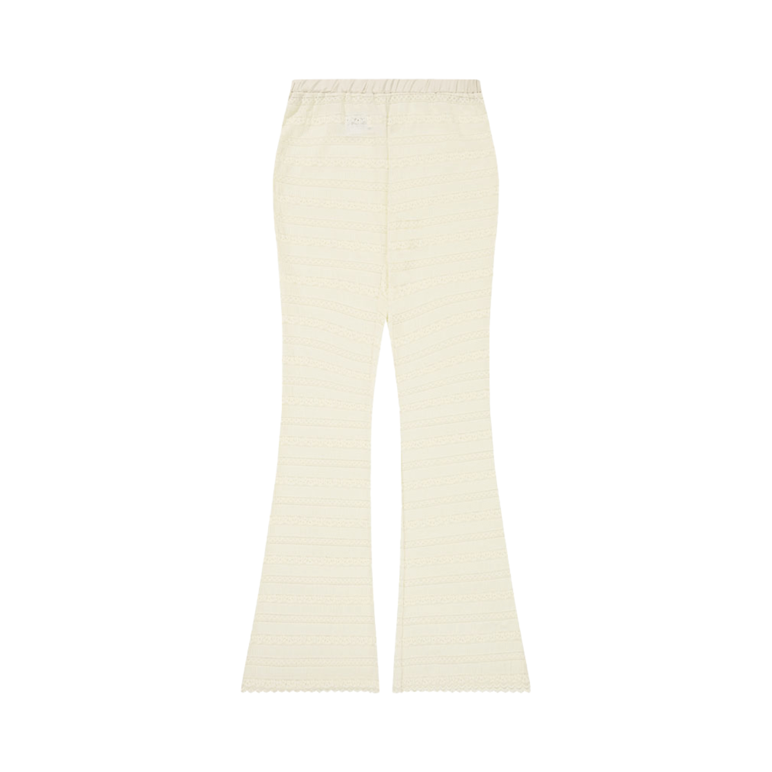 플레따 레이스 부츠컷 팬츠 크림(FLETTA Lace Bootscut Pants Cream)