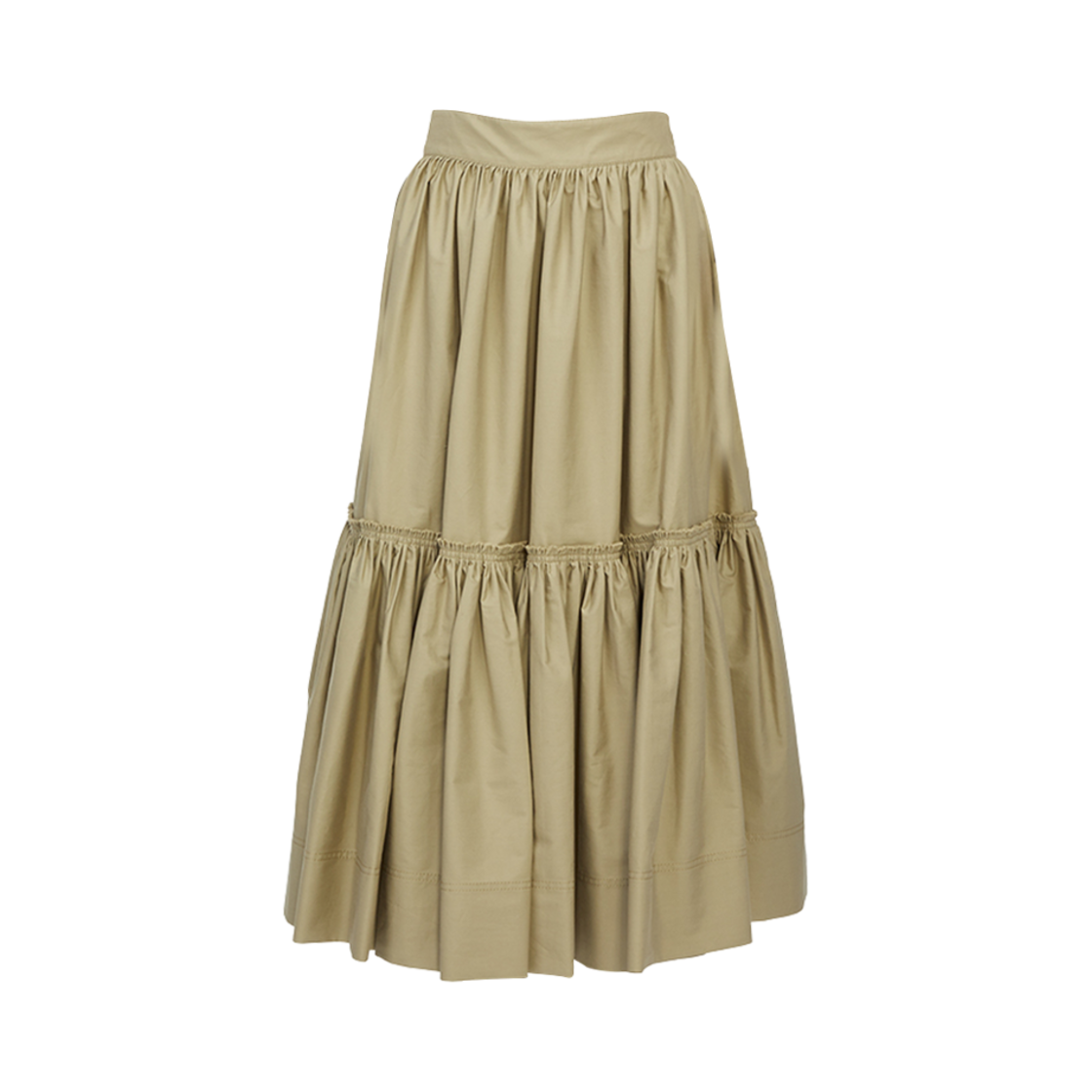 317J12A3332-1700 (W) Dior Long Flared Skirt Beige