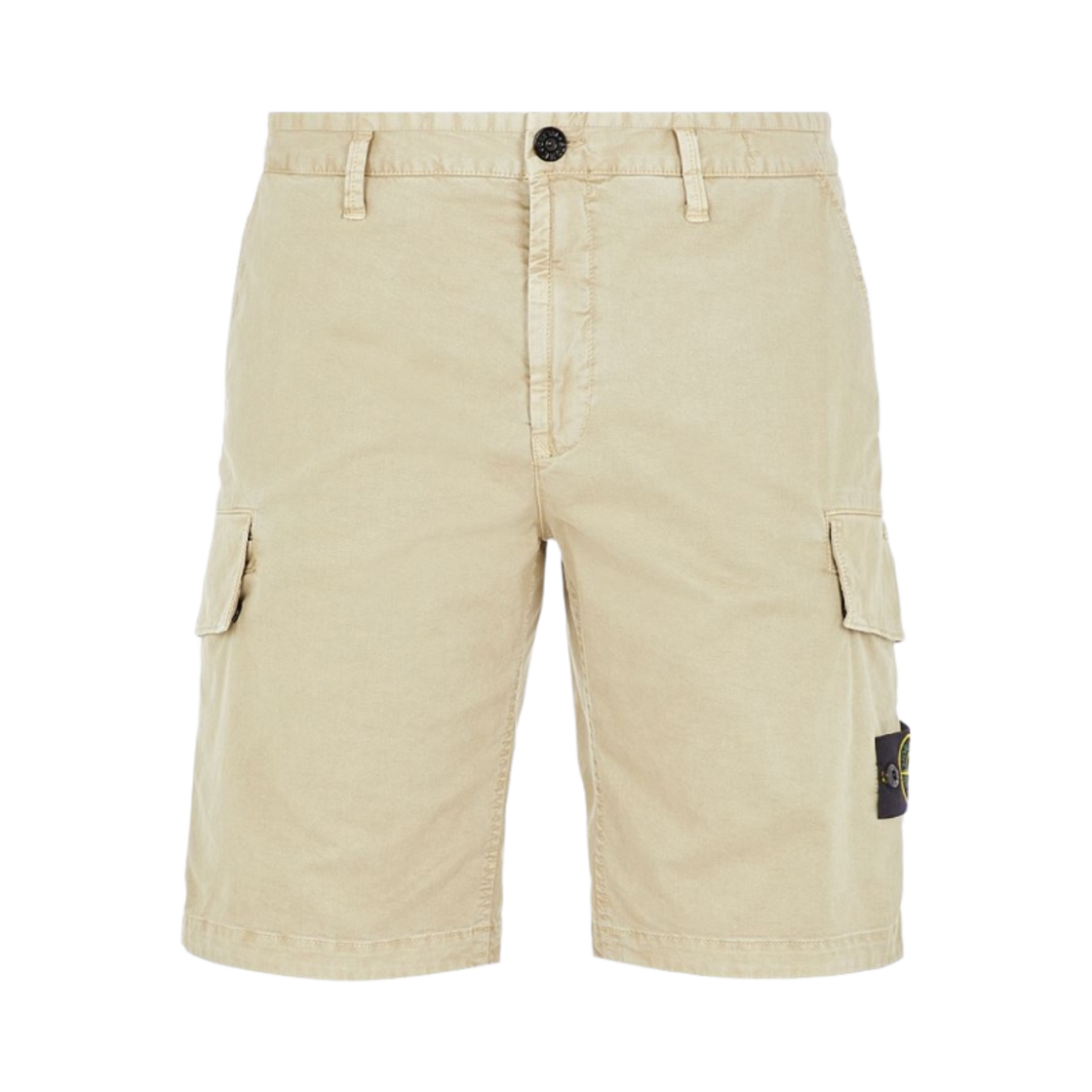 7615L1204-V0190 Stone Island L1204 Stretch Broken Twill Garment Dyed Old Effect Bermuda Shorts Beige - 22SS