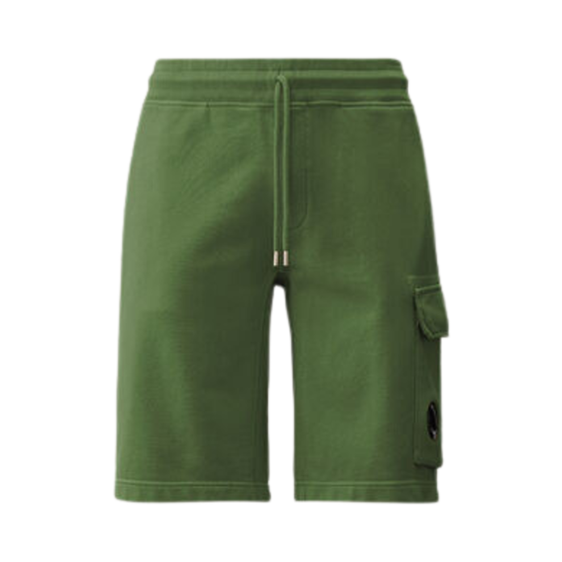 16CMSB101A110044R649 C.P. Company Cotton Diagonal Fleece Cargo Shorts Duck Green - 24SS