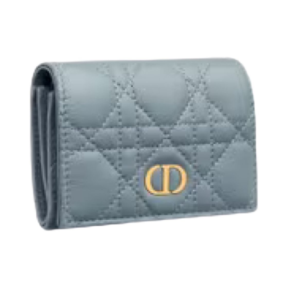디올 카로 XS 지갑 서플 까나쥬 카프스킨 클라우드 블루(Dior Caro XS Wallet Supple Cannage Calfskin Cloud Blue) - 2
