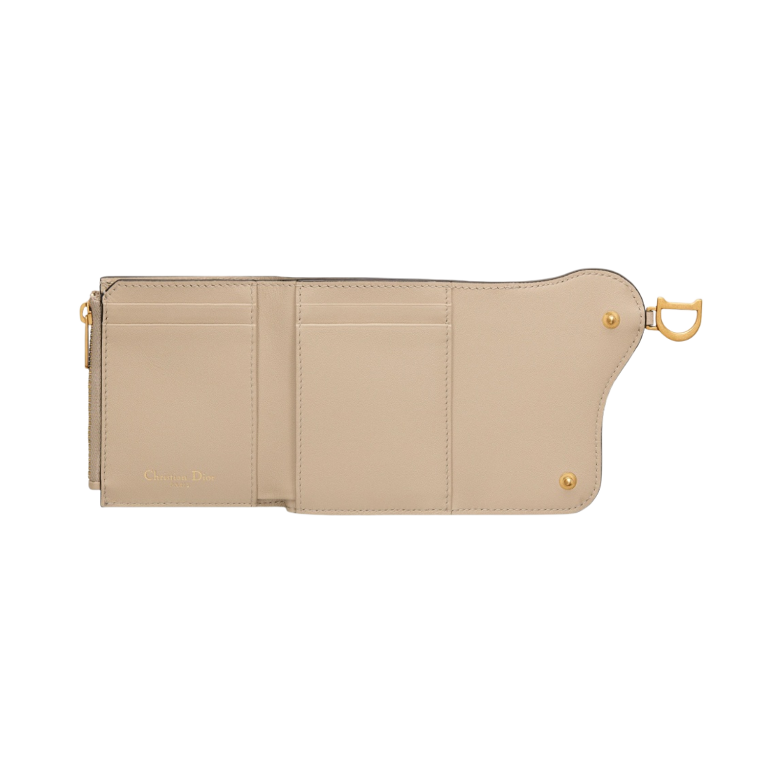 디올 새들 로터스 지갑 고트스킨 샌드(Dior Saddle Lotus Wallet Goatskin Sand) - 3