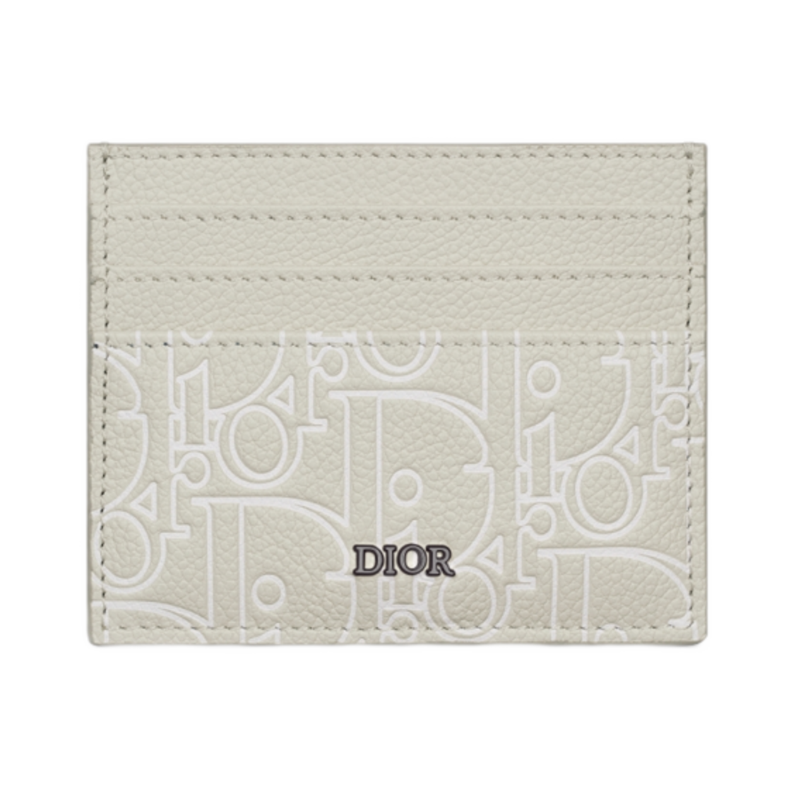 2ESCH135FGP-H140 Dior Card Holder Dior Gravity Outline Leather Beige