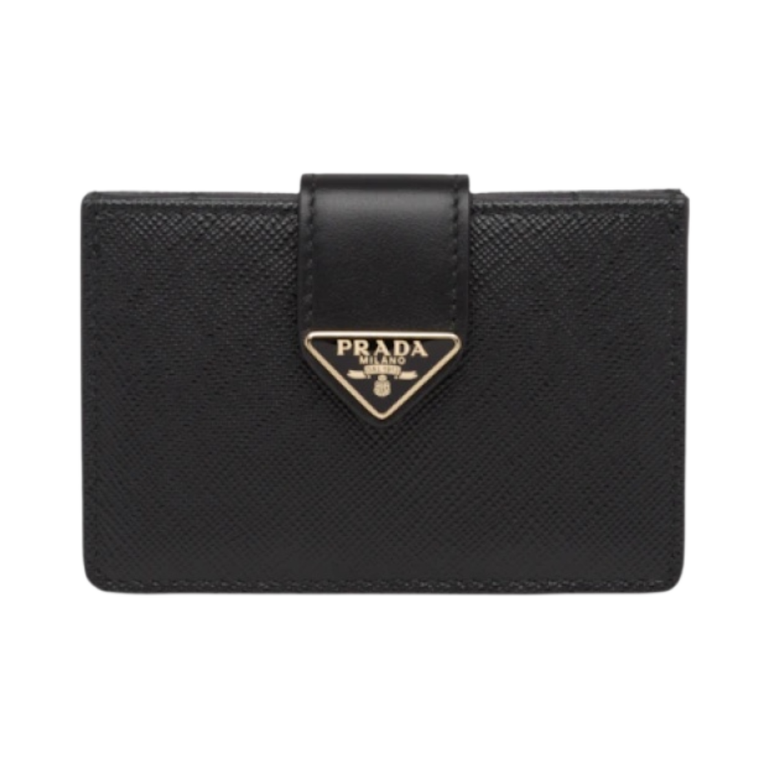 1MC211-2DYG-F0002 Prada Saffiano Leather Card Holder Black
