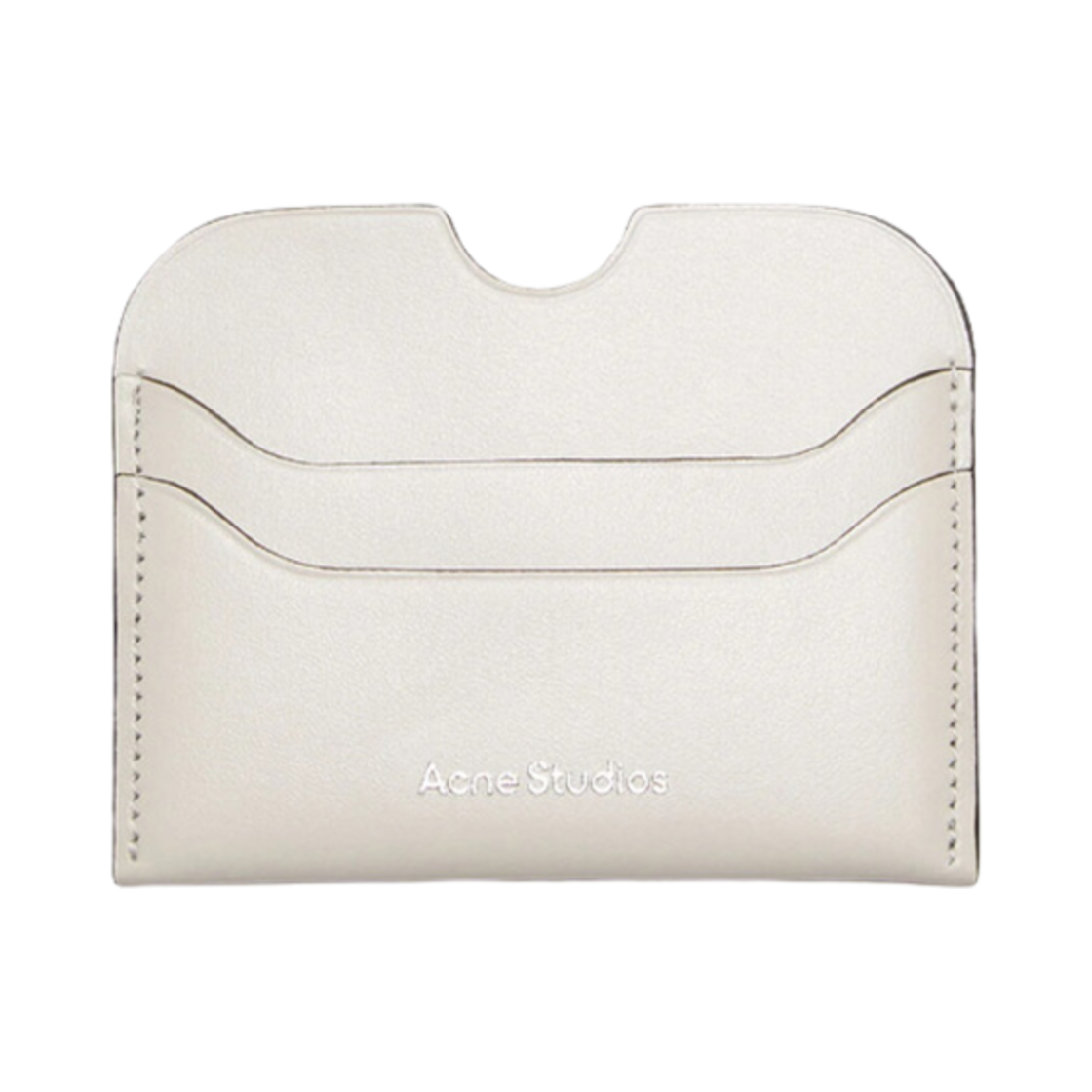 CG0234-AL4 Acne Studios Leather Card Holder White Black