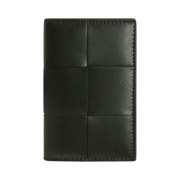 Bottega Veneta Cassette Flap Card Case Dark Green