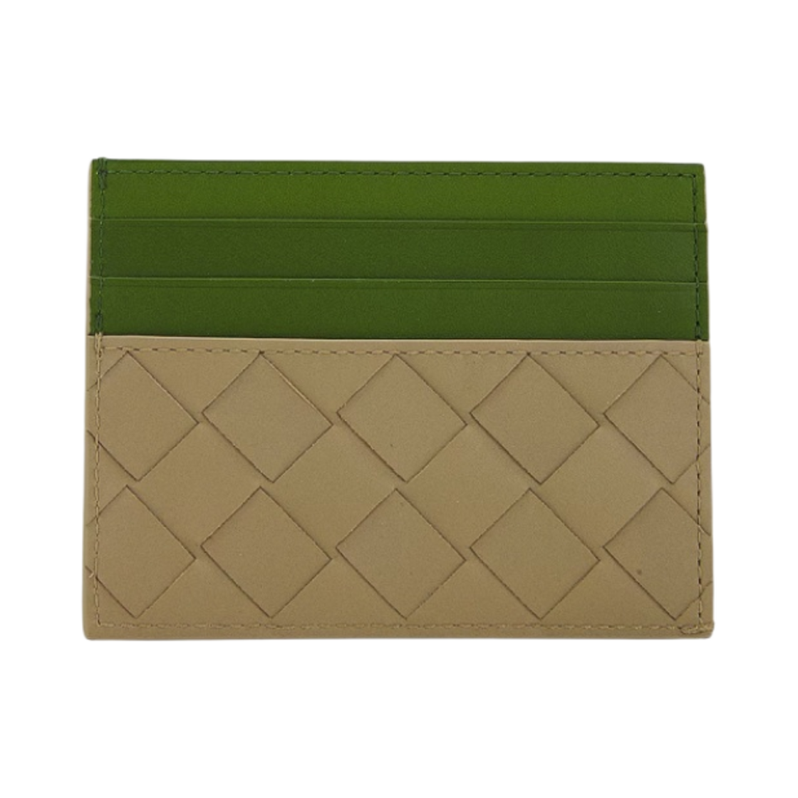 보테가 베네타 인트레치아토 카드 케이스 트래버틴 아보카도(Bottega Veneta Intrecciato Credit Card Case Travertine Avocado) - 3