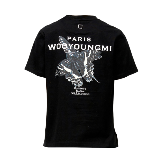 (W) Wooyoungmi Butterfly Back Logo T-Shirt Black - 23SS