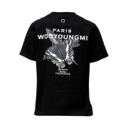 (W) Wooyoungmi Butterfly Back Logo T-Shirt Black - 23SS