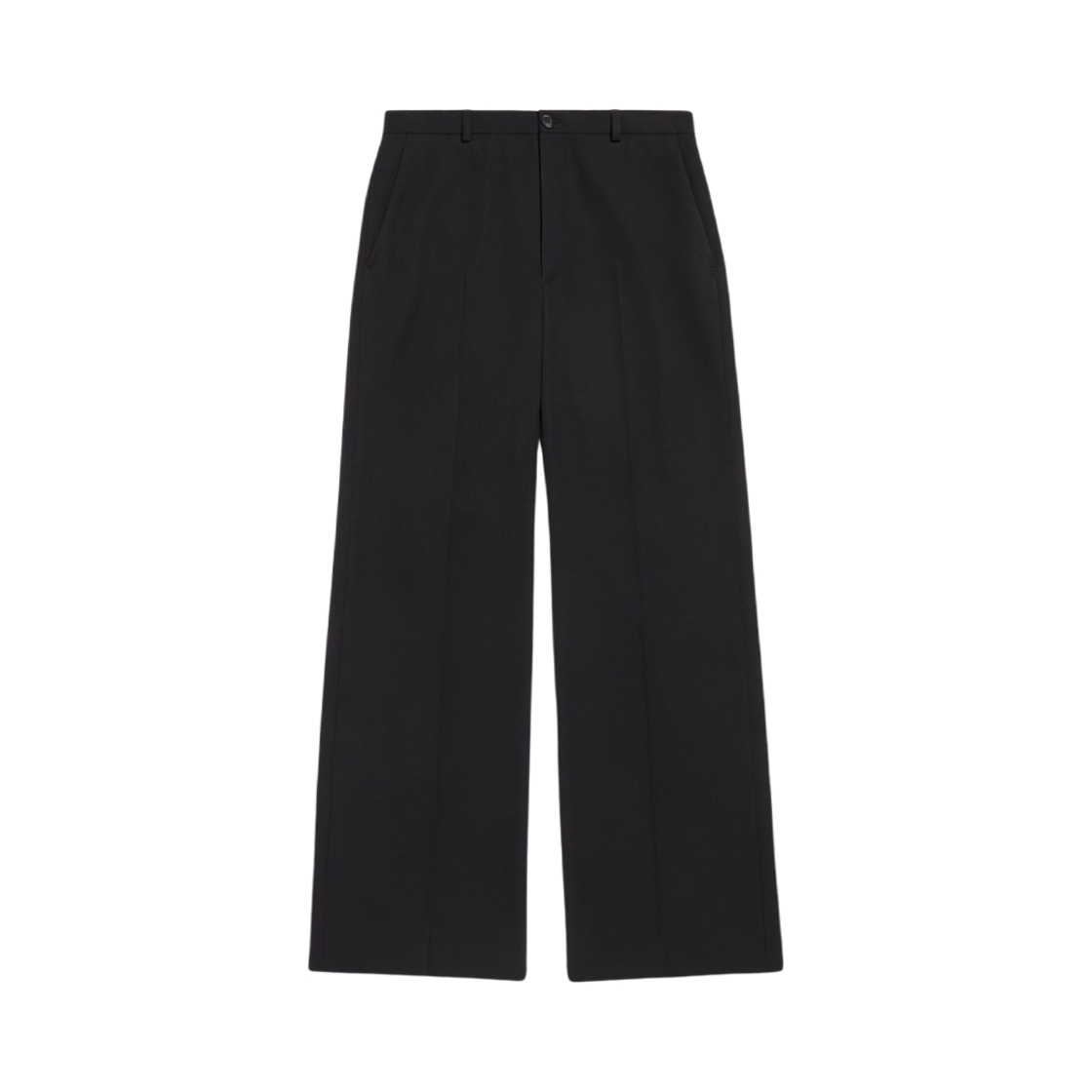 (W) 발렌시아가 레귤러 핏 테일러드 팬츠 블랙