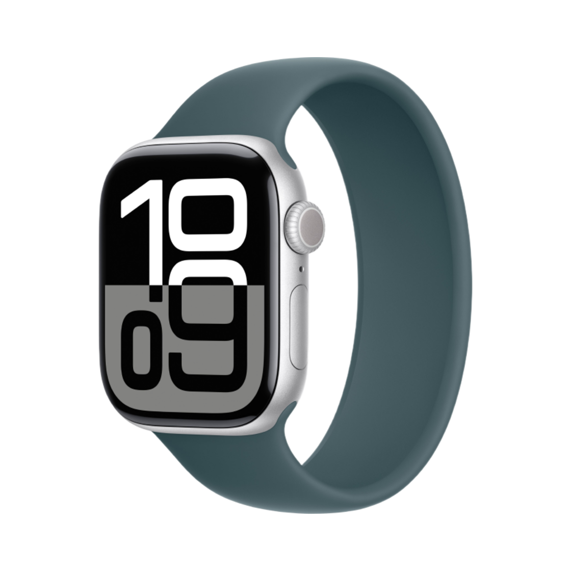 애플 워치 10 42mm 셀룰러 실버 알루미늄 케이스 솔로 루프 레이크 그린 (국내 정식 발매 제품)(Apple Watch Series 10 42mm Cellular Silver Aluminium Case with Solo Loop Lake Green (Korean Ver.)) - 1