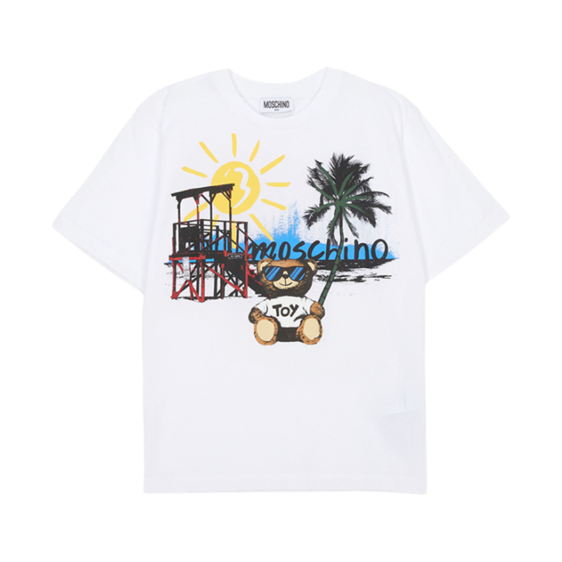 (키즈) 모스키노 숏 슬리브 티셔츠 화이트 - 25SS((Kids) Moschino Short Sleeve T-Shirt White - 25SS) - 1