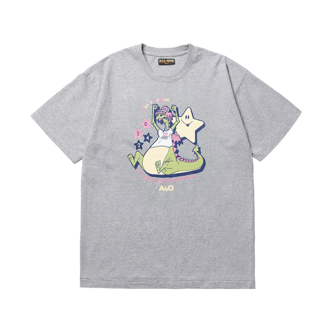 에이비오 이어 티셔츠 멜란지 그레이(ABO Year T-Shirt Melange Gray)