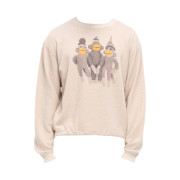 Kapital Linen Gauze Fleece Crew Sweatshirt Monkey Amigo Pt Kinari