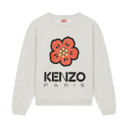 (W) Kenzo Boke Flower Placed Sweatshirt Pale Grey