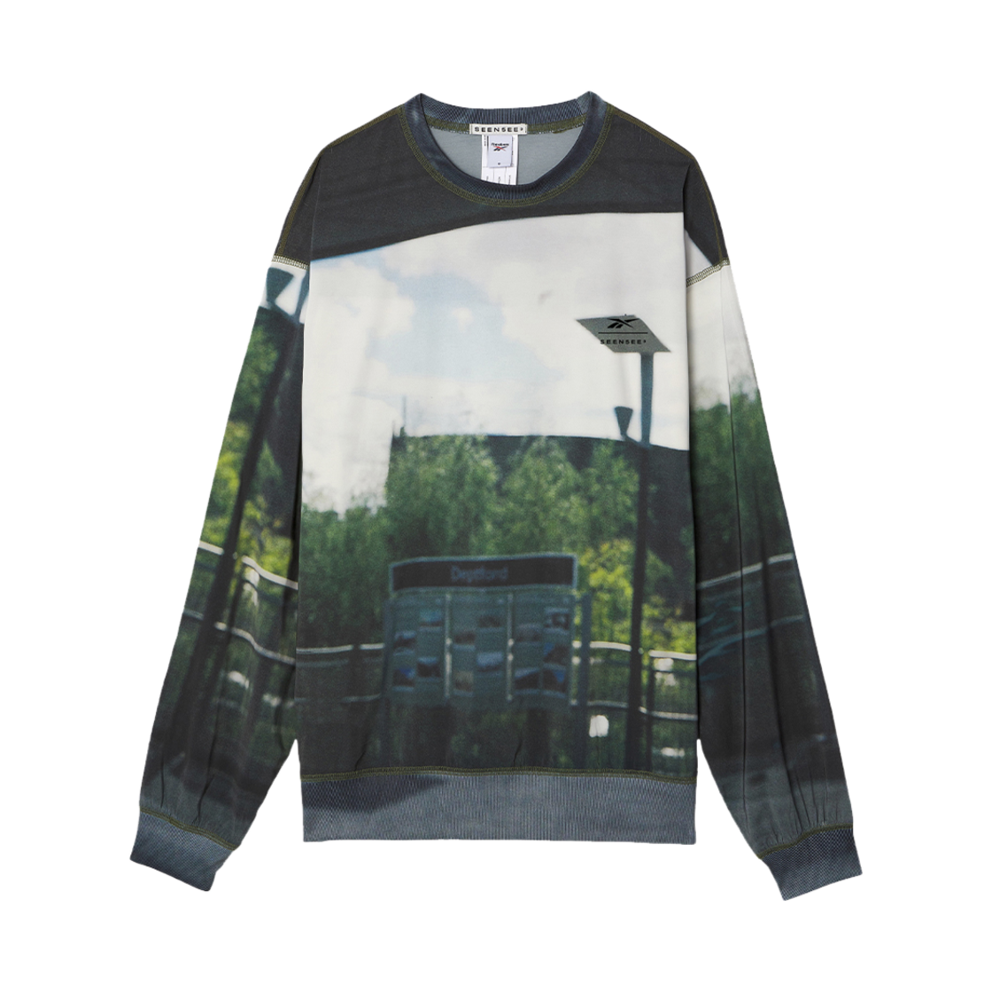 RETS4FM90MU SEEN x Reebok Printing Woven Crew Neck Overground