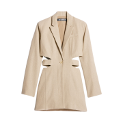 (W) Jacquemus La Robe Bari Blazer Mini Dress Beige