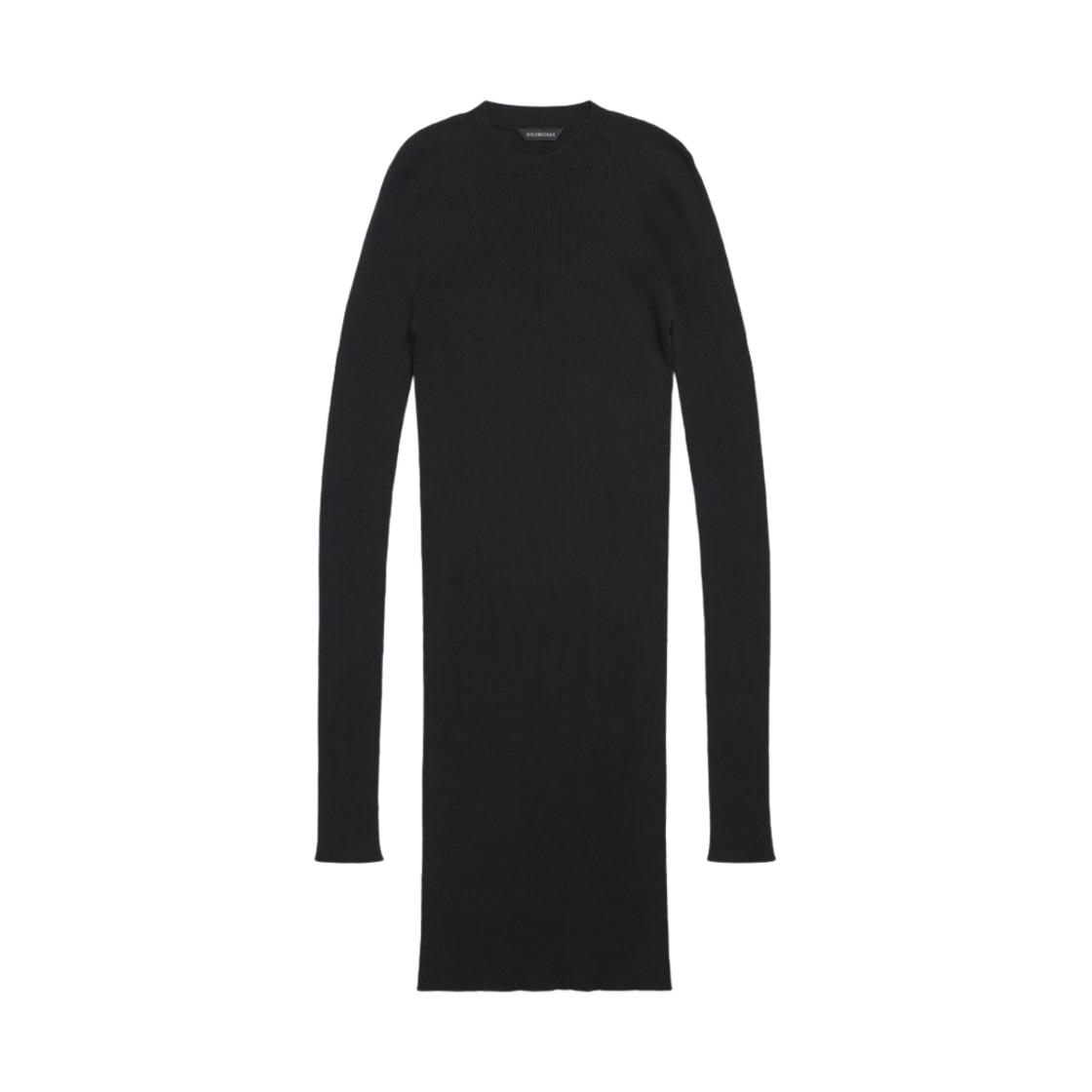 (W) 발렌시아가 크루넥 미니 드레스 블랙((W) Balenciaga Crewneck Mini Dress Black) - 1