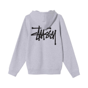 Stussy Basic Hoodie Ash Heather