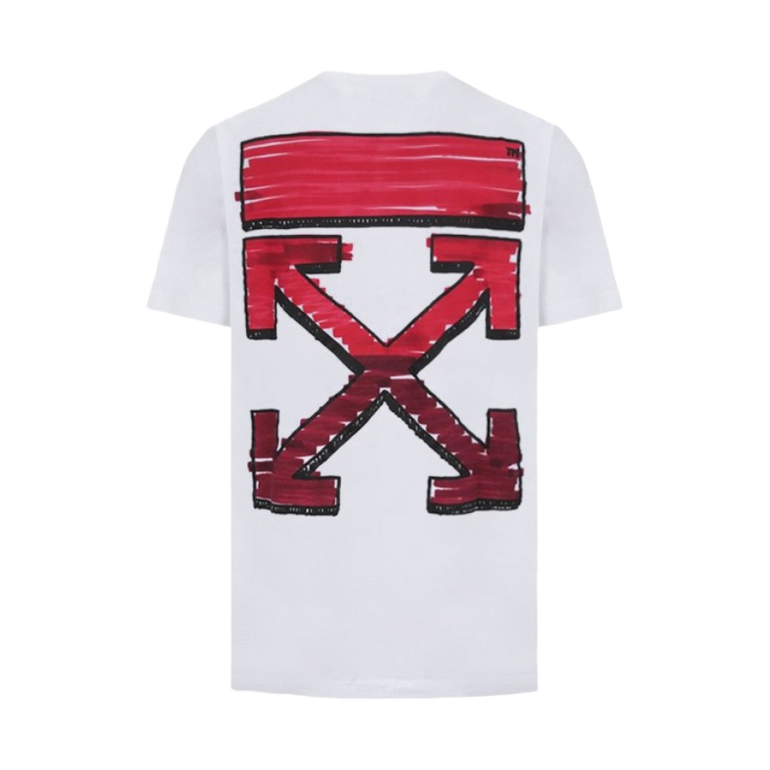 오프화이트 마커 슬림 숏슬리브 티셔츠 화이트(Off-White Marker Slim S/S T-Shirt White)