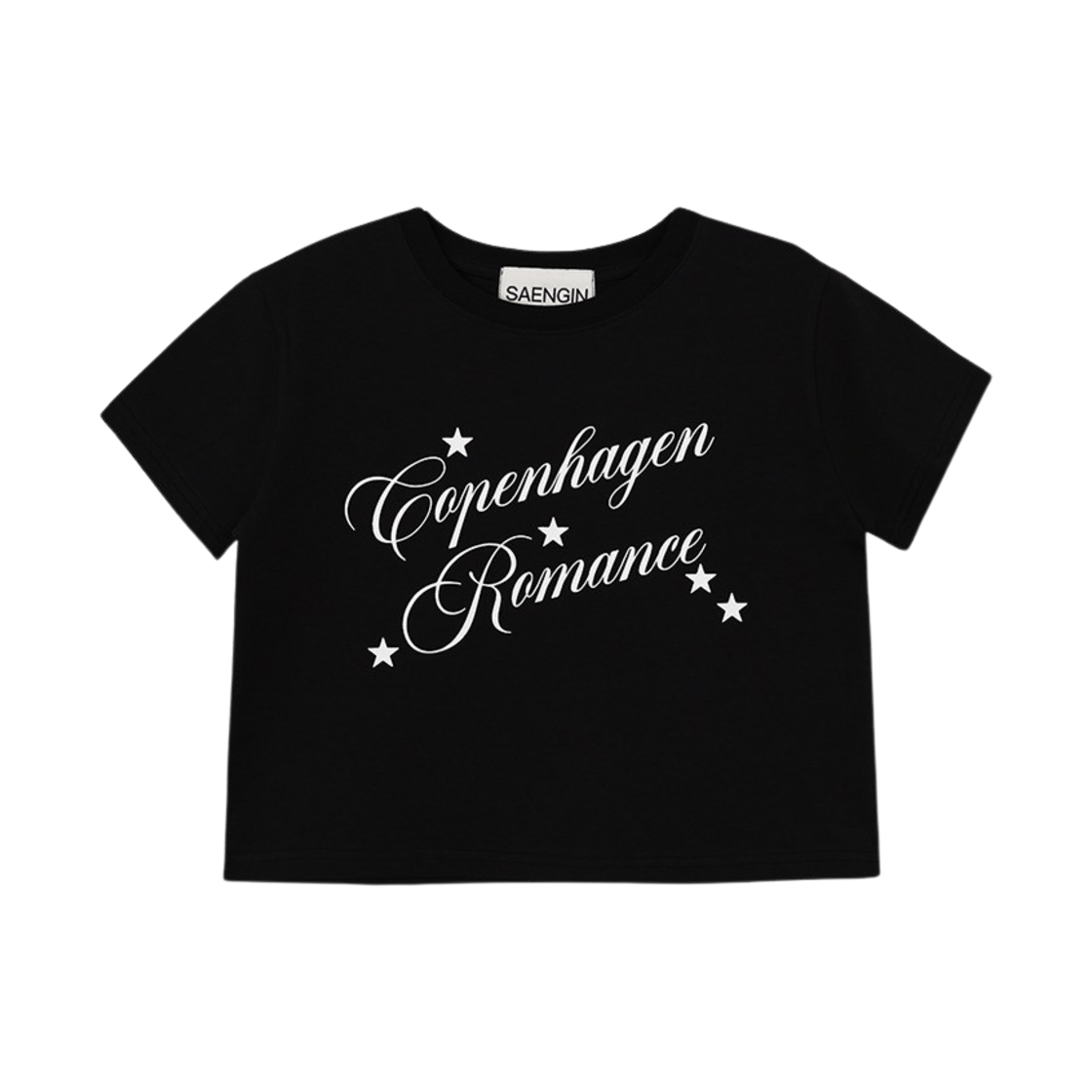 23SMTP003 Saenginstudios Copenhagen Romance Tshirt Black