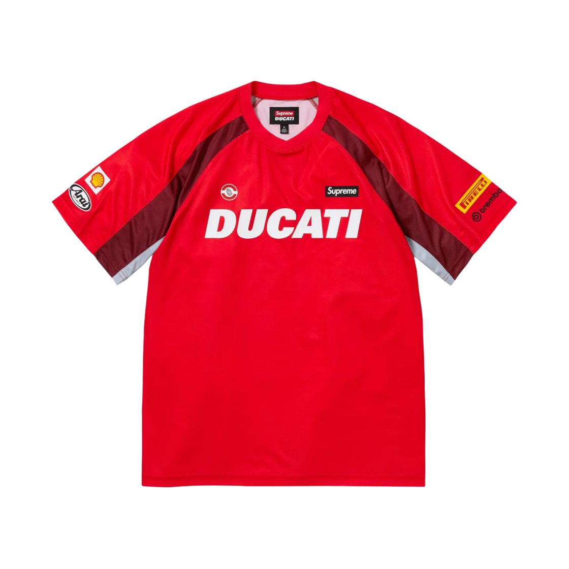 슈프림 x 두카티 사커 저지 레드 - 24SS