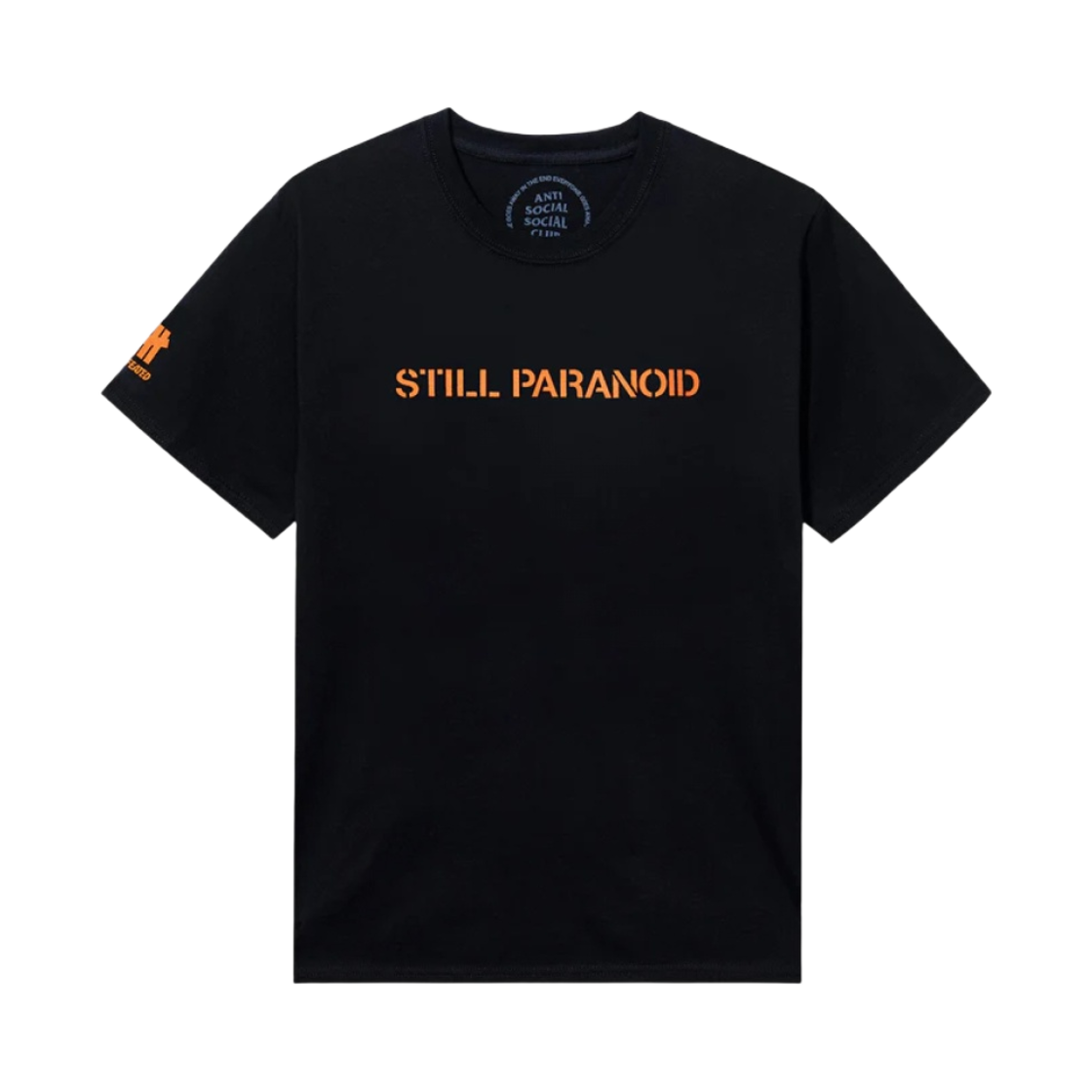 안티 소셜 소셜 클럽 X 언디핏 스틸 파라노이드 티셔츠 블랙(Anti Social Social Club x Undefeated Still Paranoid Tee Black)