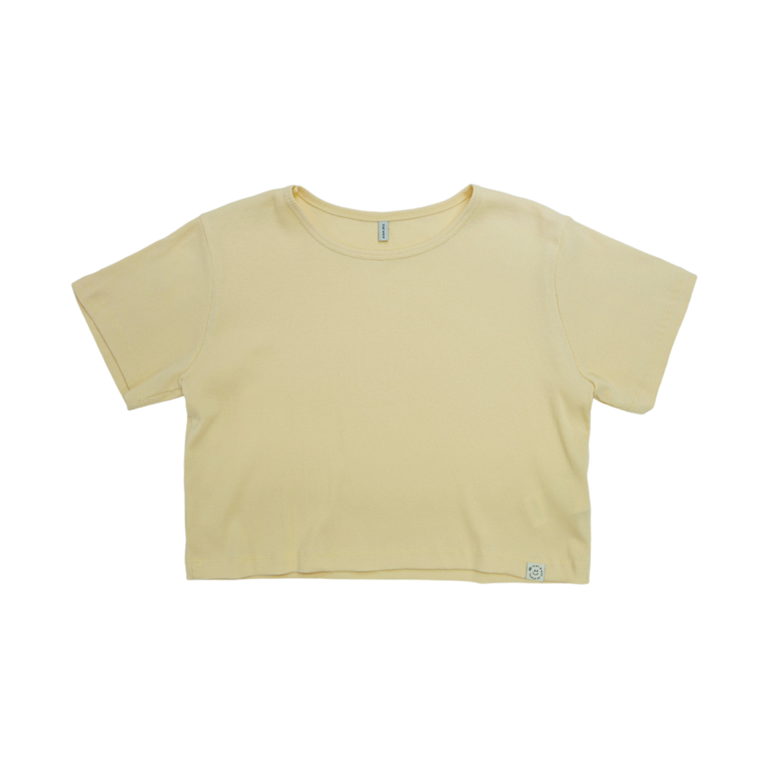 100117 Flatwave Samar Crop T Shirt Yellow