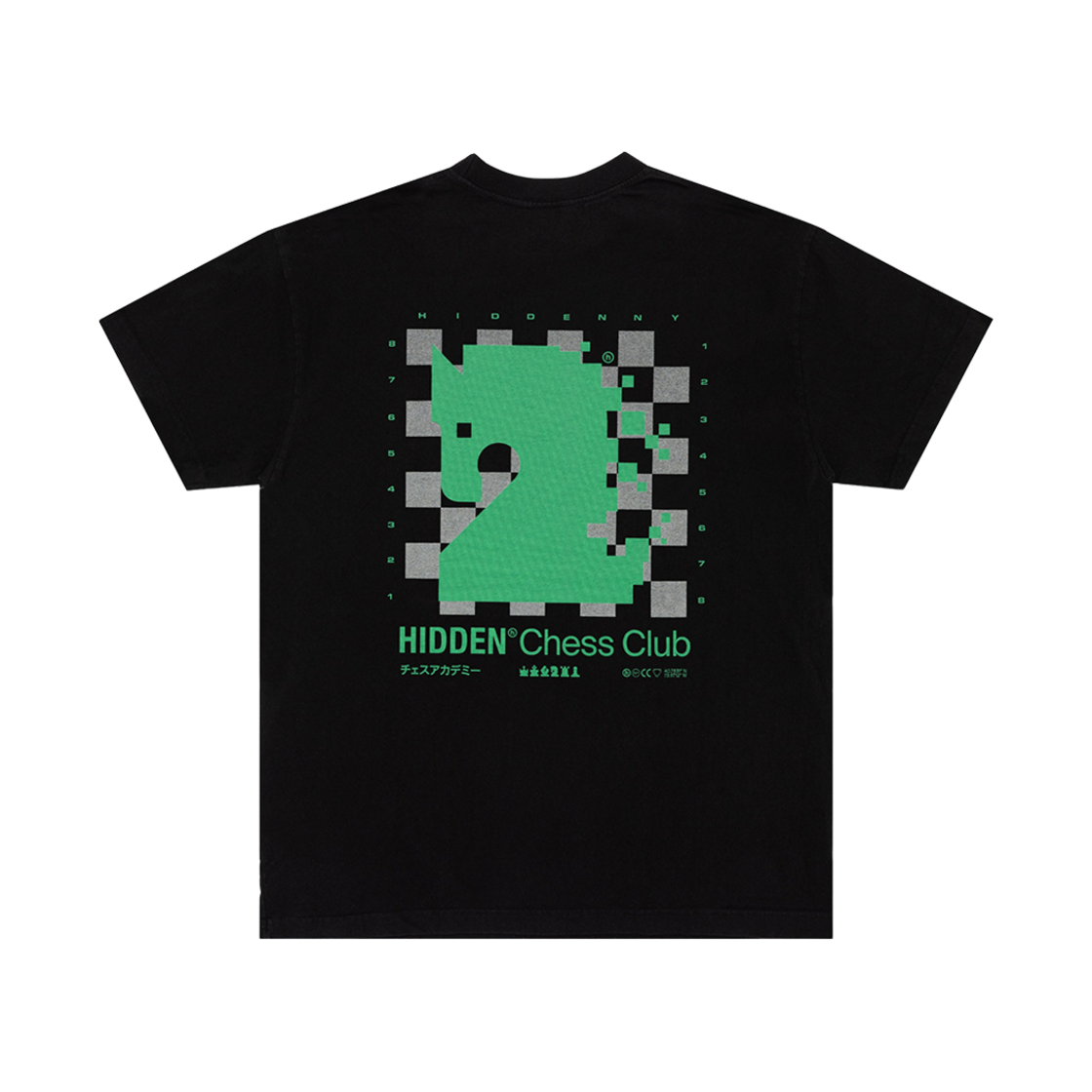 히든 NY 체스 클럽 티셔츠 블랙(Hidden NY Chess Club T-Shirt Black)